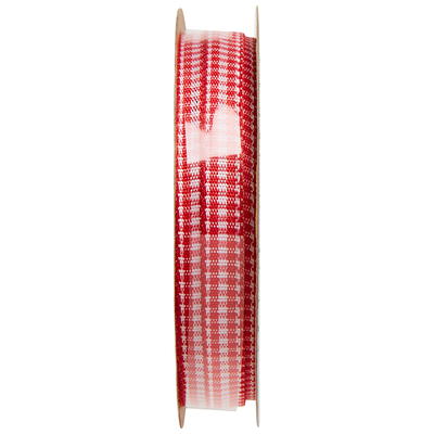 Offray Ribbon, Red 1 1/2 inch Gingham Woven Ribbon for Sewing