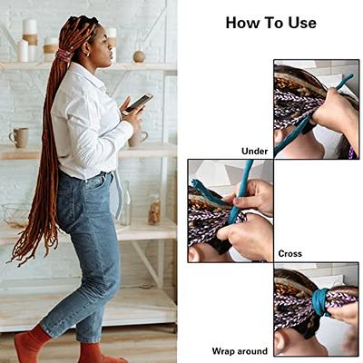 3 Pcs Knotted Elastic Hair Tie For Dreadlock And Thick Hair Accessories  Extra Lo