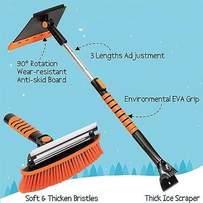 XDOVET Snow Brush Extendable Ice Scraper for Truck SUV with Ergonomic Grip,  Detachable Snow Broom Ice Scrapers for Car Windshield Multifunctional Snow  Removal Cleaner Tool 34 to 44 - Yahoo Shopping