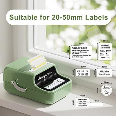 NIIMBOT B21 Label Maker Machine, 2 inches Barcode Label Printer Retro  Wireless Thermal Sticker Printer (Green)