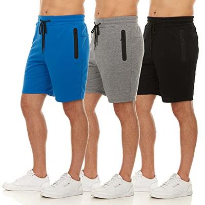 PURE CHAMP Mens Shorts French Terry 3 Pack Gym Shorts for Men Athletic  Workout Training Shorts with Zipper Pocket and Drawstring Size XS-3XL  (Group C,2XL) - Yahoo Shopping