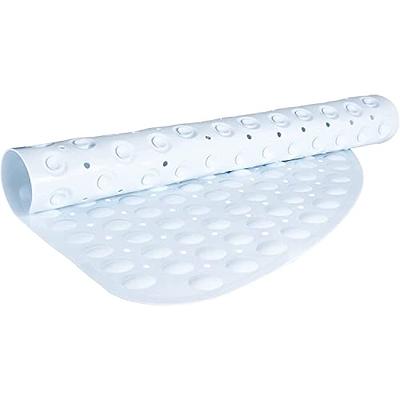 TranquilBeauty 40 x 16 White Extra Long Non-Slip Bath Mats with Suction  Cups for Elderly & Children