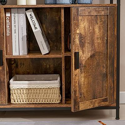  usikey Storage Cabinet with 2 Doors, Buffet Cabinet