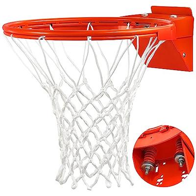 VEVOR Basketball Rim Wall Door Mounted Basketball Hoop Heavy Duty Q235 Basketball Flex Rim Goal Replacement with Net Standard 18 Indoor and Outdoor