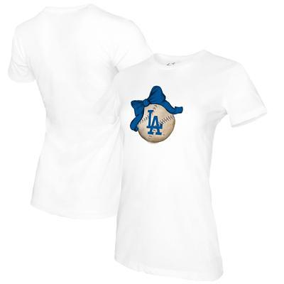 Youth Los Angeles Dodgers Tiny Turnip White State Outline T-Shirt