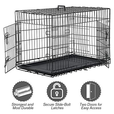  New World Newly Enhanced Single Door New World Dog Crate,  Includes Leak-Proof Pan, Floor Protecting Feet, & New Patented Features, 48  Inch : Pet Supplies