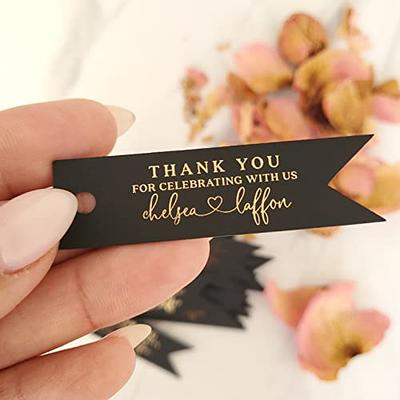 Wedding Favor Stickers Real Gold Foil Wedding Thank you Labels Wedding  Favors Transparent Matte Gold Sticker Personalized Bridal Party Decor -  Yahoo Shopping