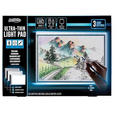 WELZK Light Board A3, 16.6×12.6 INCH Large Light Pad with Metral Stand.  Physical Buttons 9 Levels/Stepless Dimming Light Table for Diamond  Painting