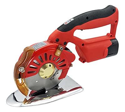 Hercules RK-BAT-100 5-Speed Cordless Electric Rotary Cutter for Cloth,  Leather, Natural and Synthetic Fabrics – 4 Inch Single & Multi-Layer Round Knife  Cutting Machine - Yahoo Shopping