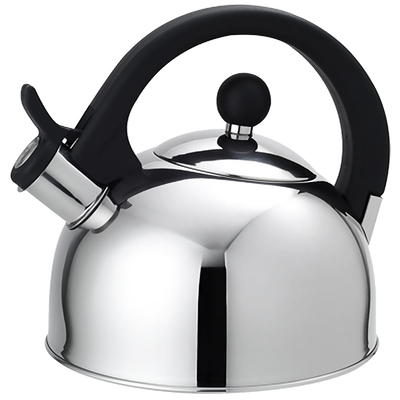 Kenmore Elite 2.3 Quart Stainless Steel Whistling Tea Kettle in Silver