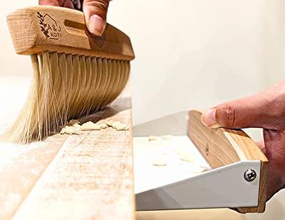 Table Broom Brush Dustpan Set: Dustpan And Hand Brush Wooden Hand