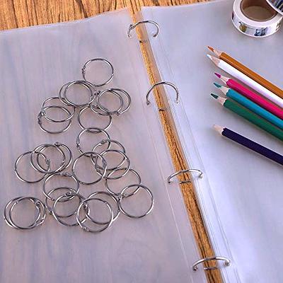 Antner 50 Pack Loose Leaf Book Binder Rings 1.2 Inch Nickel Plated Key  Rings O-Ring for School Home Office - Yahoo Shopping