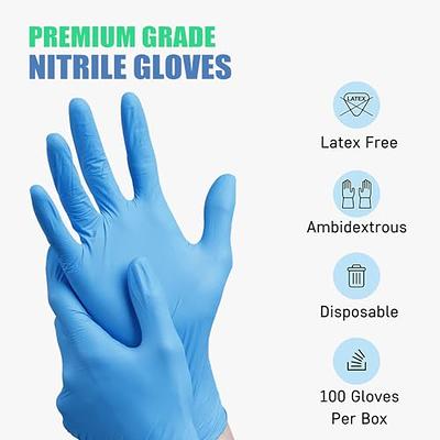 10Pcs Disposable PVC Gloves Latex Cleaning Lab Nitrile Gloves