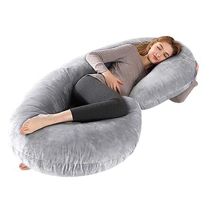 Comfortable U-Shaped Pregnancy Pillow with Velvet Cover