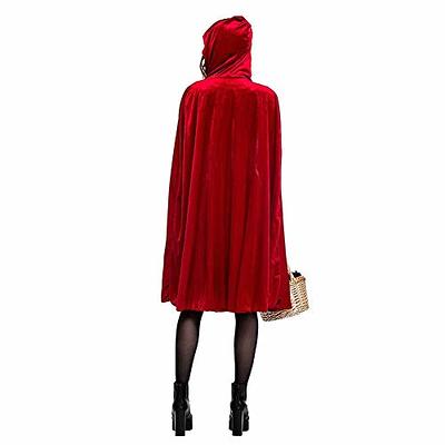 Gothic Red Riding Hood Costume For Halloween,Theme Parties, Cosplay Game,  Masquerade Size L 