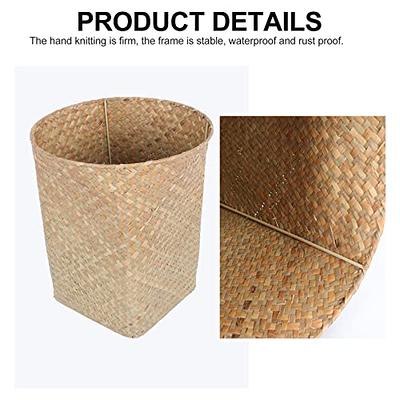 Magazine Recycled Paper Weave Wastebasket / Planter Pot / Trash Can Bin  Unique