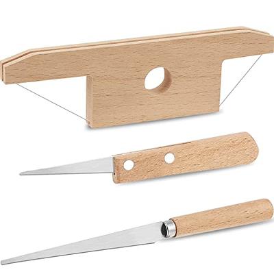 3 Pieces Pottery Clay Tools Set Includes Wood and Wire Bevel Cutter Angle  Cutting Clay Tool Fettling Knife for Pottery Wooden Handle Fettling Knife  Clay Trimming Tool for Pottery Clay Sculpting 