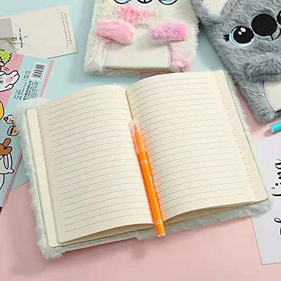 ibasenice 5pcs Notebook Writing Planner Kids Journals for Girls Journal  Diary for Girls Writing Journal Lined Plush Diary Journal Travel Notepad