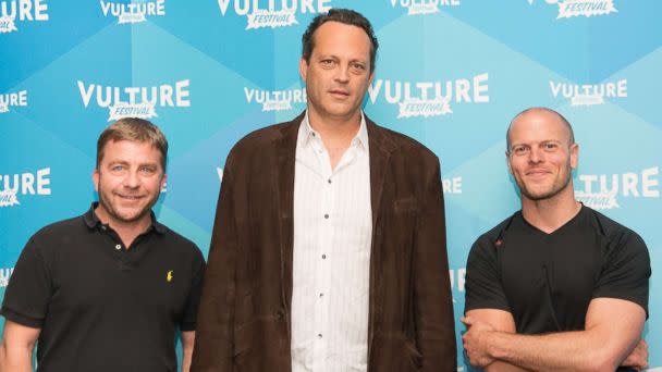 PHOTO: Peter Billingsley, Vince Vaughn and Tim Ferriss attend The Vulture Festival at Milk Studios, May 20, 2017, in New York. (Michael Ostuni/Patrick McMullan via Getty Images)