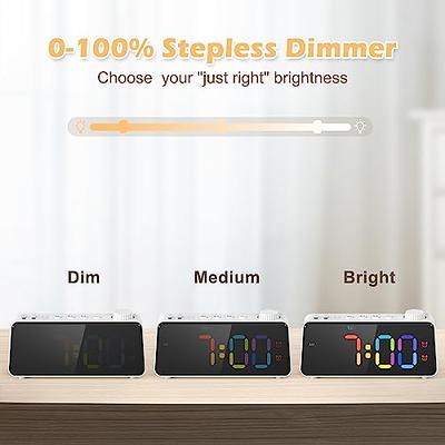 ANJANK Digital FM Radio Alarm Clock for Bedroom, Weekday/Weekend Dual Alarm,  6.5'' Large Colorful Display for Kids Teens, 0-100% Dimmable Brightness,  Small Table Clock with USB Charging Port - Yahoo Shopping