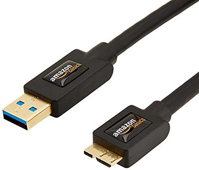 Basics Micro USB to USB-A 3.0 Charger Cable, 4.8Gbps High-Speed with  Gold-Plated Plugs, 3 Foot, Black - Yahoo Shopping