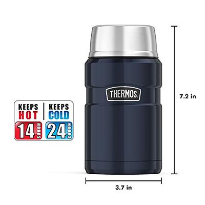 Thermos Stainless King Vacuum-Insulated Food Jar, 24 oz., Silver