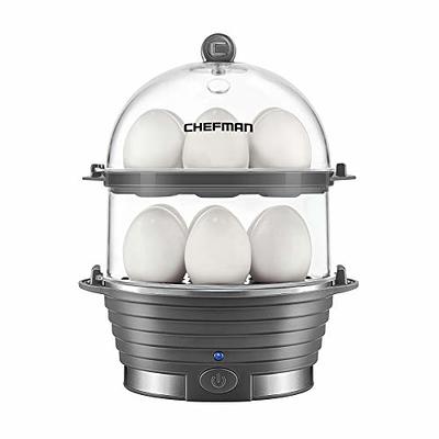 BELLA Rapid Electric Egg Cooker and Omelet Maker with Auto Shut Off, for  Easy to Peel, Poached Eggs, Soft, Medium and Hard-Boiled Eggs, 7 Egg  Capacity