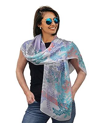 K-Elewon Solid Color Silk Feeling Scarf Fashion Scarves Wrap Long  Lightweight Shawls for Women