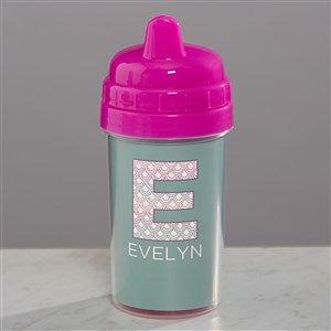 Pastel Bunny Personalized 8oz Toddler Sippy Cup with Straw