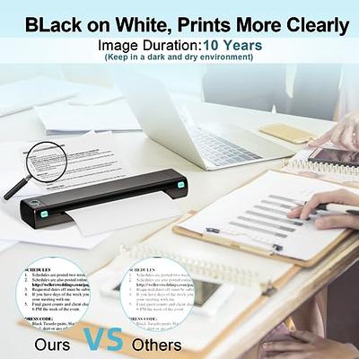  Phomemo Thermal Paper 8.5 x 11 Inch, Folding Thermal Printer  Paper, US Letter Size Paper 100 Sheets, Multipurpose Office White  Compatible with M08F, MT800, MT800Q and Other Portable Printers : Office  Products