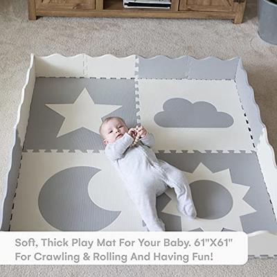 Baby Play Mat Tiles Extra Large Thick Non-Toxic Foam Floor Puzzle Mat  Interlocking Activity Playmat for Infants Toddlers Kids Crawling Tummy Time