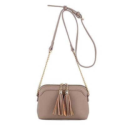 Buy V+BENIE Tassel Small Crossbody Bag with Chain Strap Small Purse Handbags  for Women, Camera Bag-white, One Size at