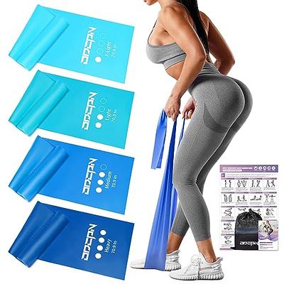 Stretch Bands for Physical Therapy Women, Extended 5.9Ft Resistance  Exercise Bands for Yoga, Pilates, Rehab, Fitness and Strength Training,  Elastic Workout Bands with Training Poster(Blue) - Yahoo Shopping