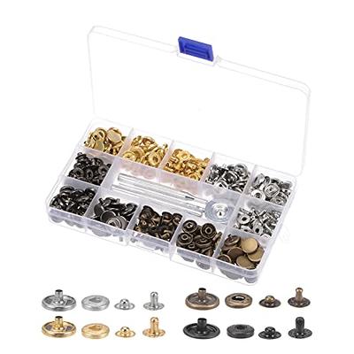 DIY Leather Snap Fasteners Kit Press Stud Metal Button Snaps