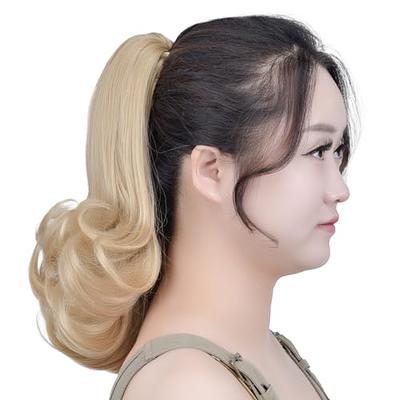 Brown Ponytail Extension,claw Clip Ponytails 12in Curly 3.8 Oz