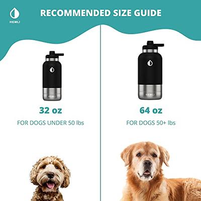 Koala Pal 32oz Portable Dog Water Bottle w/Bottle Sleeve, Strap + Dog Bowls - Dog Travel Water Bottle + Travel Dog Bowls, Dog Water Bowl Dispenser