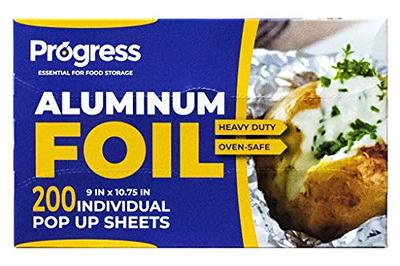 Choice 9 x 10 3/4 Yellow Striped Food Service Interfolded Pop-Up Foil  Sheets - 500/Box