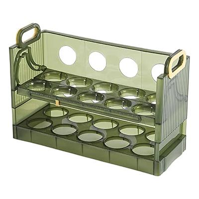Greenco Refrigerator Organizer Bins for Eggs - Eggs Container for  Refrigerator - 14 Egg Organizer Container with Lid & Durable Handle -  Stackable