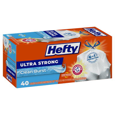 Hefty Ultra Strong Cinnamon Pumpkin Spice Tall Kitchen Trash Bags 13 Gallon  x 50