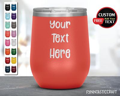 12oz. Custom Wine Tumbler - Personalized With Your Photos