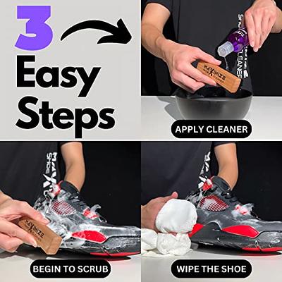 Reshoevn8r Shoe Cleaner Sneakers Kit, Signature Kit - Sneaker Cleaner for  Suede Canvas Leather Mesh Knit Nubuck Shoes - 4oz Cleaning Solution &  Conditioner, 2 Shoe Trees, 3 Brushes & Microfiber Towel - Yahoo Shopping