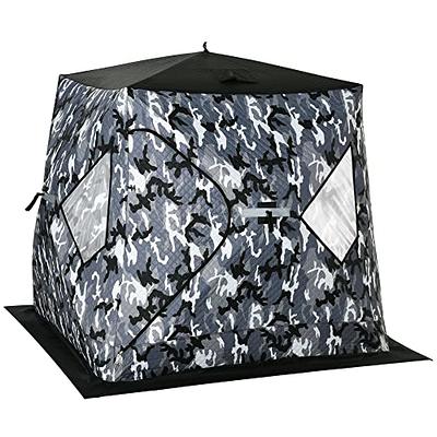 Outsunny 2 Person Insulated Ice Fishing Shelter Pop-Up Portable