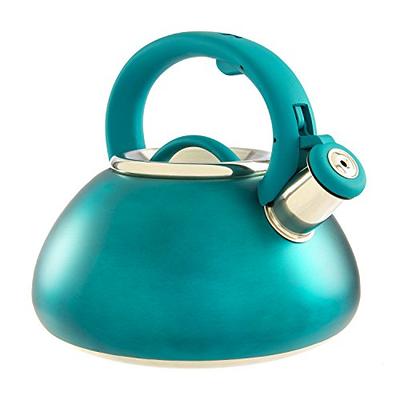 Primula Avalon Whistling Stovetop Tea Kettle Food Grade Stainless Steel  Wide Mouth, Fast to Boil, Cool Touch Handle, 2.5-Quart, Teal - Yahoo  Shopping