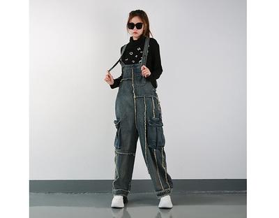 Womens Autumn Loose Fitting Fashion Distressed Denim Cotton Overalls With  Pockets, Woman Casual Overalls, Fashion Overalls, Overalls For Women -  Yahoo Shopping