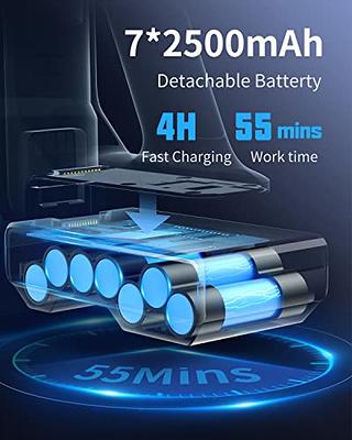 HONITURE Cordless Vacuum Cleaner VC50 450W Powerful Stick Vacuum Up to  60mins Big Touch Screen Vacuum Cleaners for Home 7x2800mAh Rechargeable  Cordless Vacuum for Hardwood Floors Carpets Pet Hair