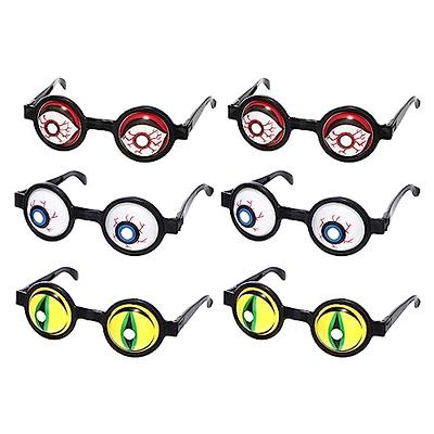 Skylety 3 Pieces Googly Eyes Glasses Halloween Funny Shaking Costume Eyes  Glass Novelty Shades Funny Eyewear Funny Googly Accessories for Party Favor