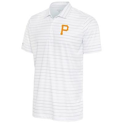 Pittsburgh Pirates Antigua Affluent Polo - Heathered Gray