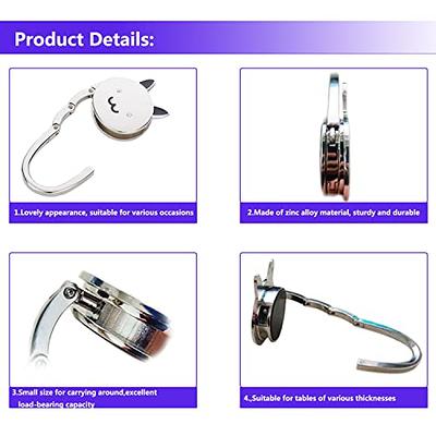  KSMD Purse Hooks for Table and Bars,Portable Purse