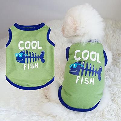 Summer Dogs Clothes Pet T Shirt Letter Dog Print T Shirts Soft Shirts  Sleeveless Apparel Pet Clothes For Small Medium Dog - Pet Supplies - Temu