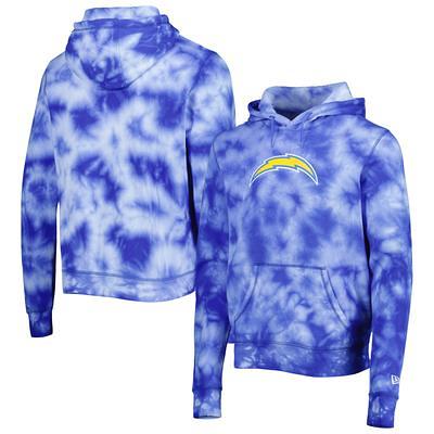 Women's Los Angeles Dodgers New Era White Tie-Dye Full-Zip Hoodie